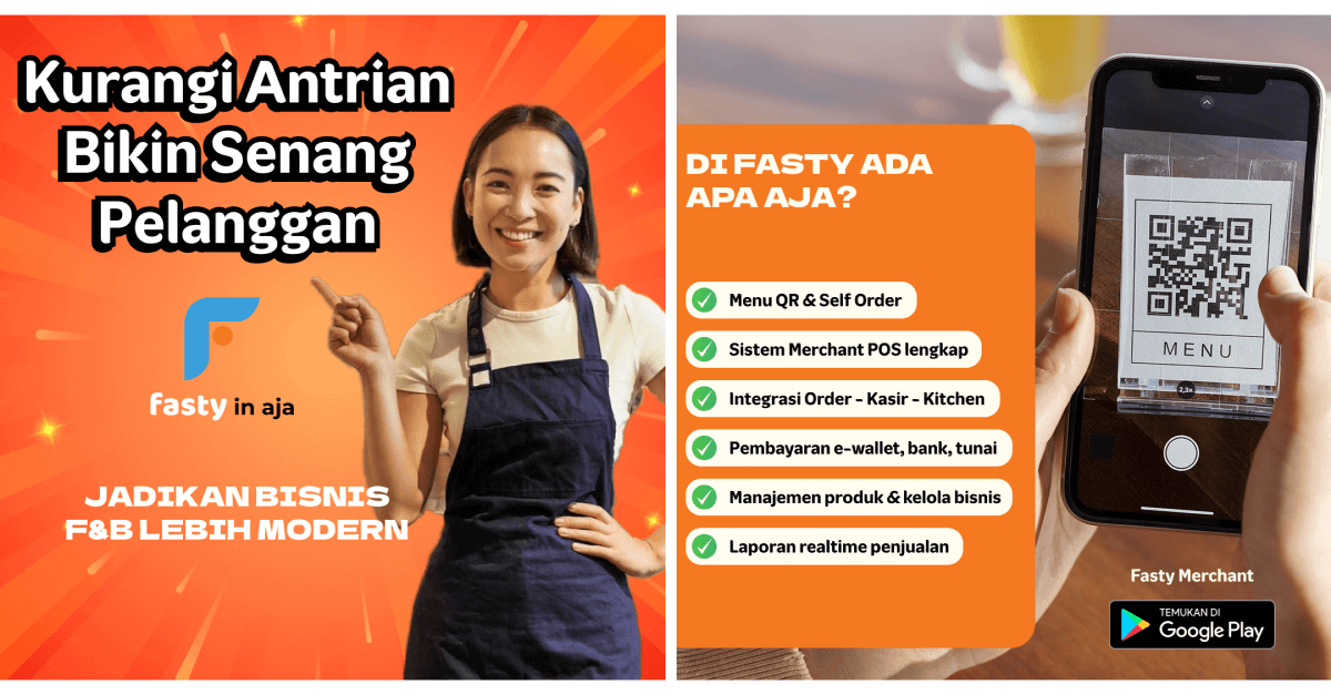 Teknologi Kasir POS dan self order untuk warung, rumah makan, cafe